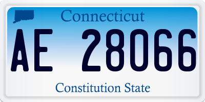 CT license plate AE28066