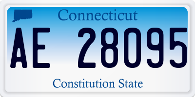 CT license plate AE28095
