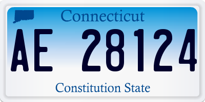 CT license plate AE28124