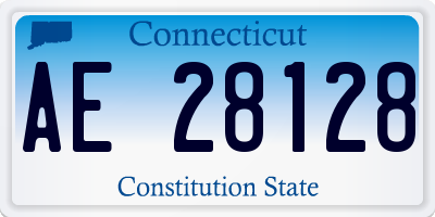 CT license plate AE28128