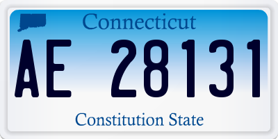 CT license plate AE28131