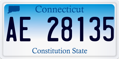 CT license plate AE28135