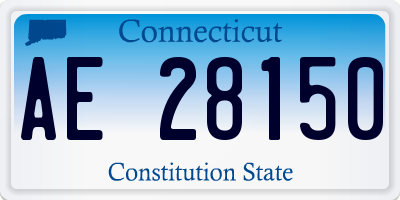 CT license plate AE28150