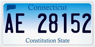CT license plate AE28152