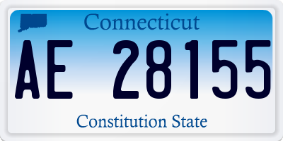 CT license plate AE28155
