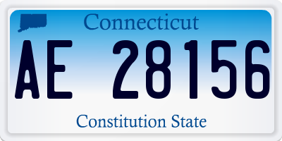 CT license plate AE28156