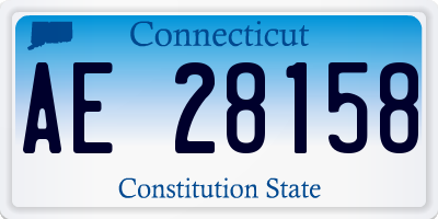 CT license plate AE28158