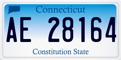 CT license plate AE28164