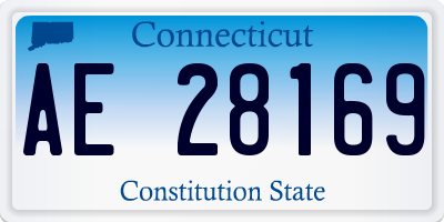 CT license plate AE28169
