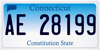CT license plate AE28199