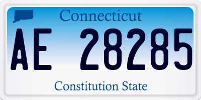 CT license plate AE28285