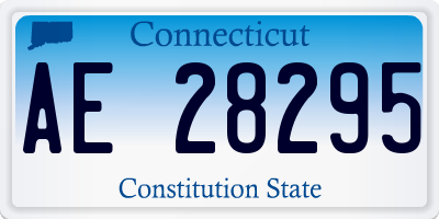 CT license plate AE28295