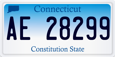 CT license plate AE28299