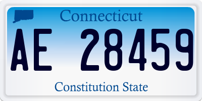 CT license plate AE28459