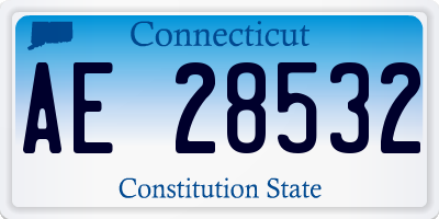 CT license plate AE28532
