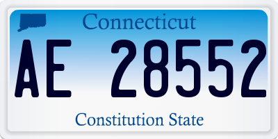 CT license plate AE28552