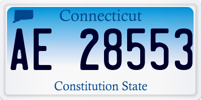 CT license plate AE28553