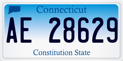 CT license plate AE28629