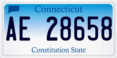 CT license plate AE28658