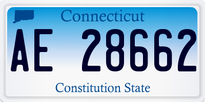 CT license plate AE28662