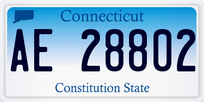 CT license plate AE28802