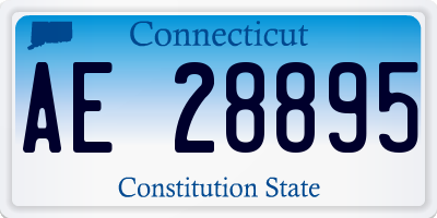 CT license plate AE28895