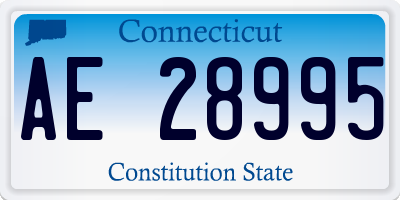 CT license plate AE28995