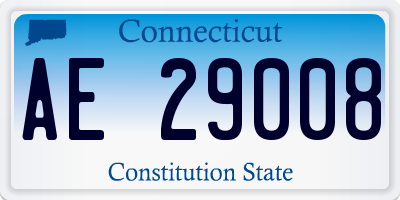 CT license plate AE29008