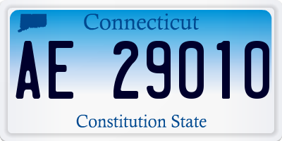 CT license plate AE29010