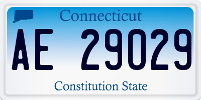 CT license plate AE29029