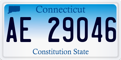 CT license plate AE29046