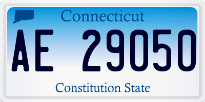 CT license plate AE29050