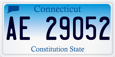 CT license plate AE29052