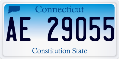 CT license plate AE29055