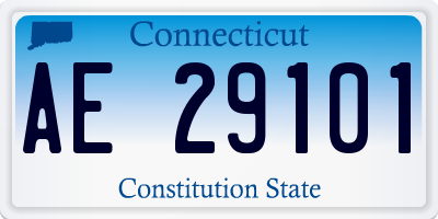 CT license plate AE29101