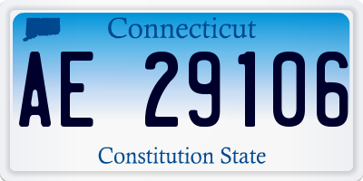CT license plate AE29106