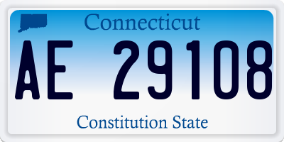 CT license plate AE29108