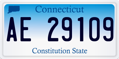 CT license plate AE29109