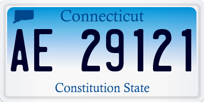 CT license plate AE29121