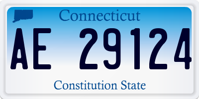 CT license plate AE29124