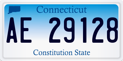 CT license plate AE29128