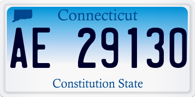 CT license plate AE29130