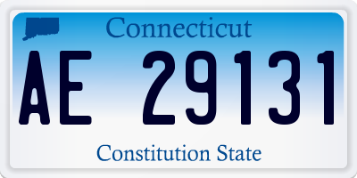 CT license plate AE29131