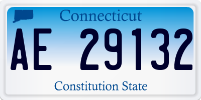 CT license plate AE29132