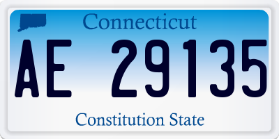 CT license plate AE29135
