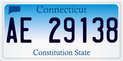 CT license plate AE29138