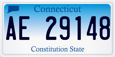 CT license plate AE29148