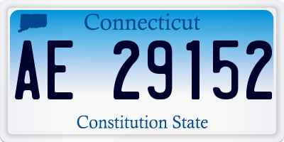 CT license plate AE29152