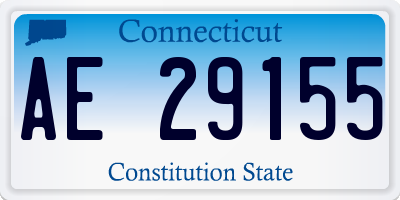 CT license plate AE29155