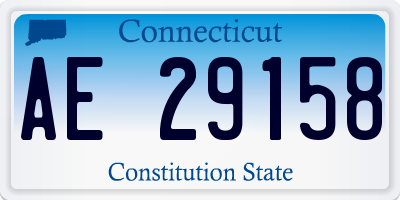 CT license plate AE29158